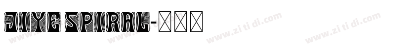 Jiye spiral字体转换